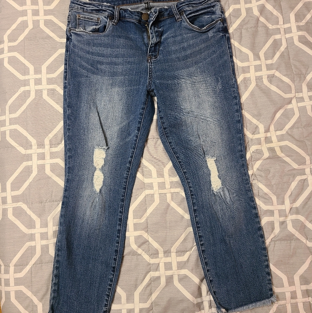 STS Blue Distressed Skinny Jeans,  size 32